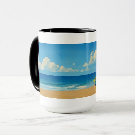 Venice Beach Rainbow Lifeguard Stand Mok (Voorkant links)