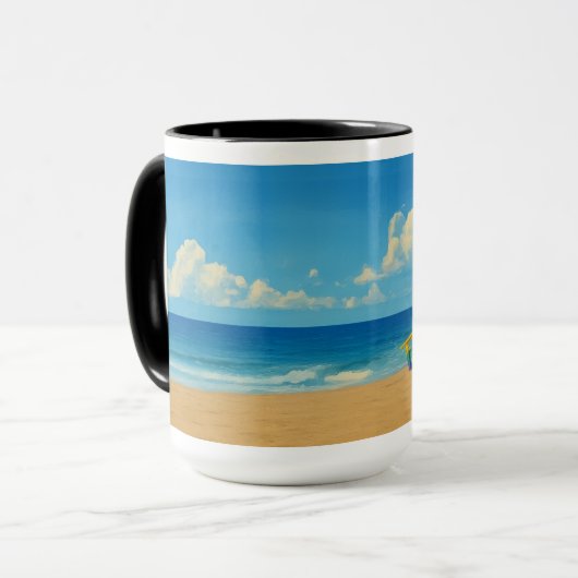 Venice Beach Rainbow Lifeguard Stand Mok (Voorkant links)