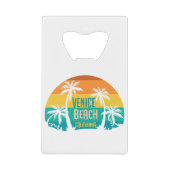 Venice Beach Retro Creditkaart Flessenopener (Voorkant)