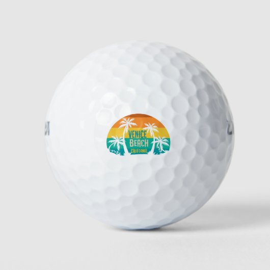 Venice Beach Retro Golfballen (Voorkant)