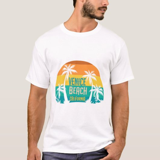 Venice Beach Retro T-shirt (Voorkant)