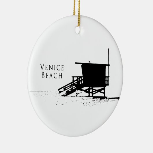Venice Beach Silhouette Ornament (Rechts)