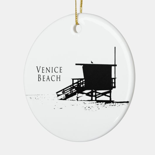 Venice Beach Silhouette Ornament (Links)