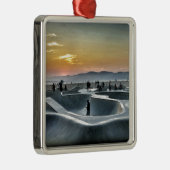 Venice Beach Skateboard Park Metalen Ornament (Rechts)