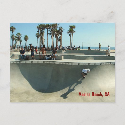 Venice Beach Skateboarding Briefkaart! Briefkaart (Voorkant)