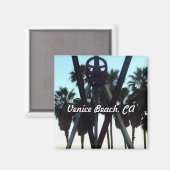 Venice Beach Sky Los Angeles California Foto Magneet (Voorkant / Achterkant)