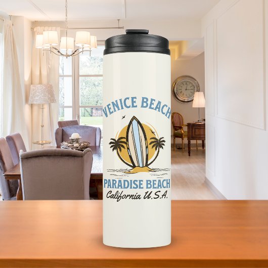 Venice Beach Skyline – LA Coastal Paradise Thermosbeker