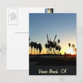 Venice Beach Sunset Briefkaart (Voorkant / Achterkant)
