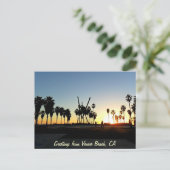 Venice Beach Sunset Briefkaart (Staand voorkant)