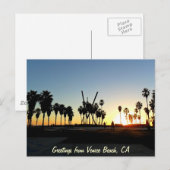 Venice Beach Sunset Briefkaart (Voorkant / Achterkant)