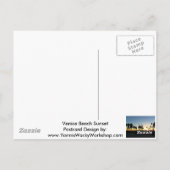 Venice Beach Sunset Briefkaart (Achterkant)