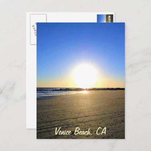 Venice Beach Sunset Briefkaart (Voorkant / Achterkant)