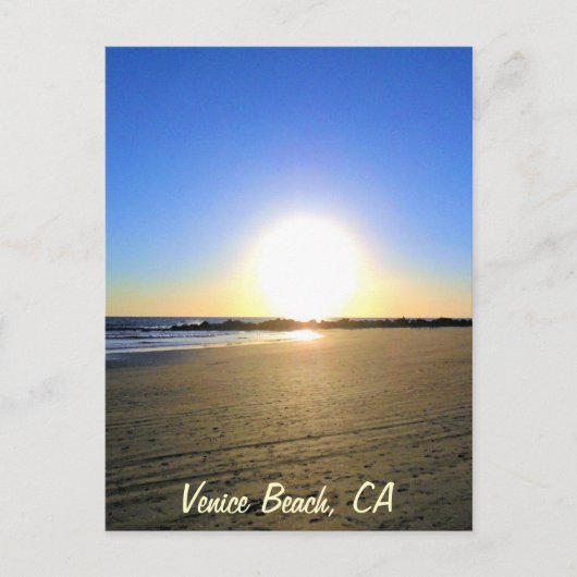 Venice Beach Sunset Briefkaart (Voorkant)