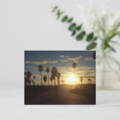 Venice Beach Sunset, Californië Briefkaart (Staand voorkant)