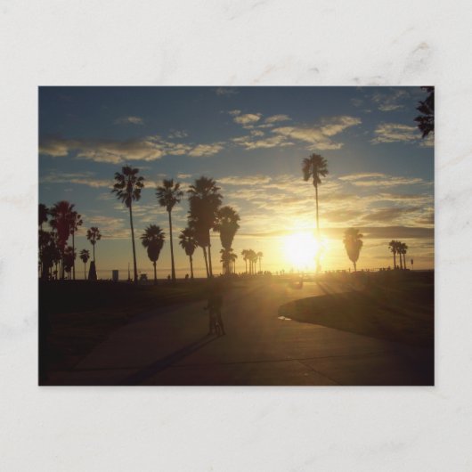 Venice Beach Sunset, Californië Briefkaart (Voorkant)