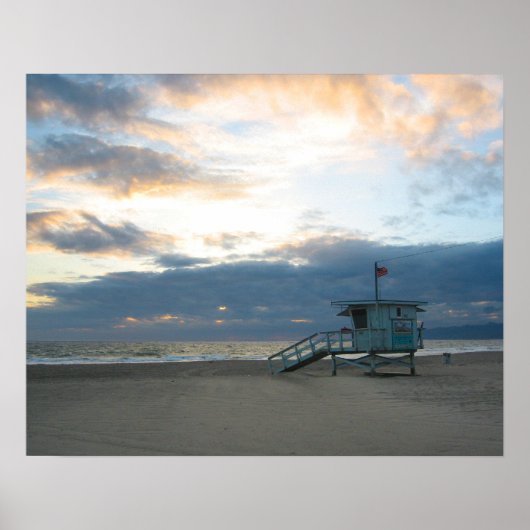 Venice Beach sunset Poster (Voorkant)