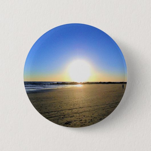 Venice Beach Sunset Ronde Button 5,7 Cm (Voorkant)