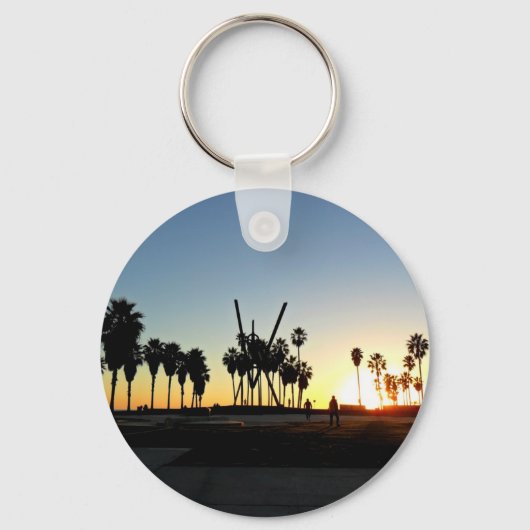 Venice Beach Sunset Sleutelhanger (Voorkant)