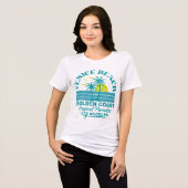 Venice Beach Sunset - Tropisch paradijs Tri-Blend Shirt (Voorkant volledig)