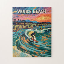 Venice Beach Surf California Vintage Krachtige Kle