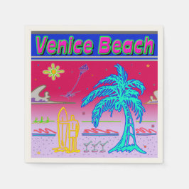 "Venice Beach" Surfer Napkins Servet