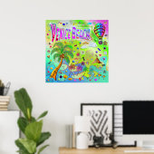 Venice Beach Tijdloos Melodie Poster (Thuiskantoor)