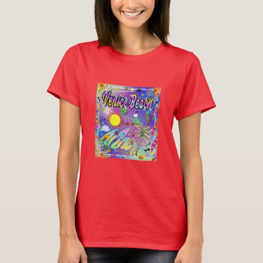 Venice Beach Tijdloos Melodie T-shirt (Voorkant)