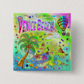Venice Beach Tijdloze Melodie Button (Voorkant)