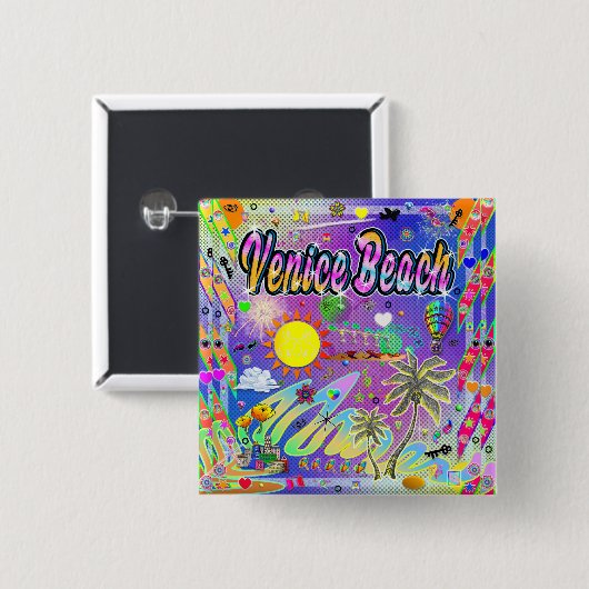 Venice Beach Tijdloze Melodie Button (Voorkant /achterkant)