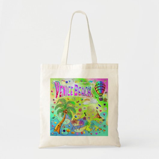 Venice Beach Tijdloze Melodie Canvas tas (Voorkant)