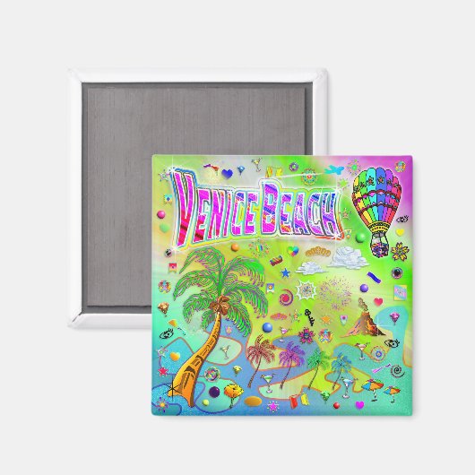 Venice Beach Tijdloze melodie magneet (Voorkant / Achterkant)