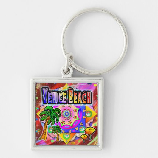 Venice Beach Tropical Friends Sleutelhanger (Voorkant)