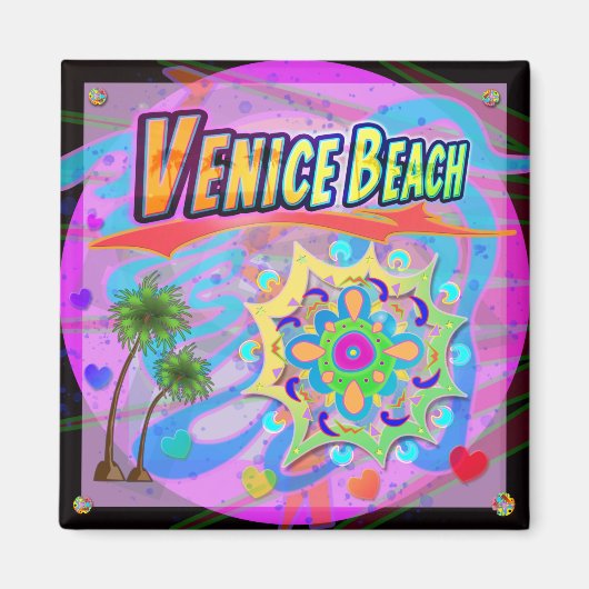 Venice Beach True Progress Magnet (Voorkant)