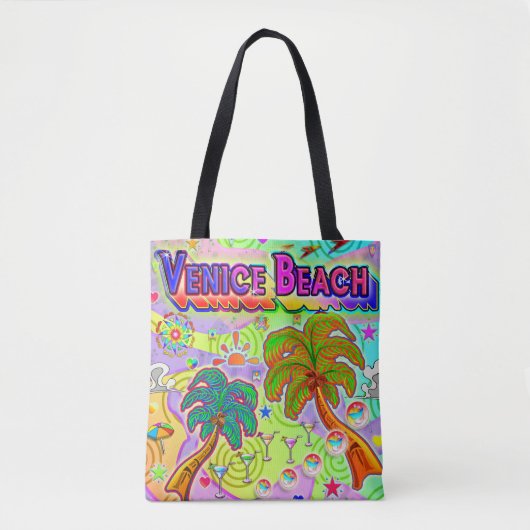 Venice Beach Vacation Target Canvas tas (Voorkant)