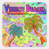 Venice Beach Vacation Target Sticker (Voorkant)
