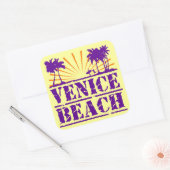 Venice Beach Vierkante Sticker (Envelop)