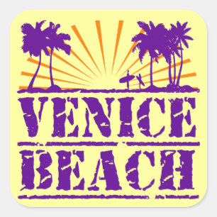 Venice Beach Vierkante Sticker