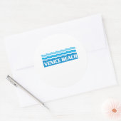 Venice Beach Waves Ronde Sticker (Envelop)