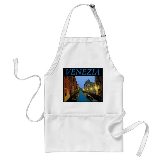 Venice Blue Apron Standaard Schort (Voorkant)