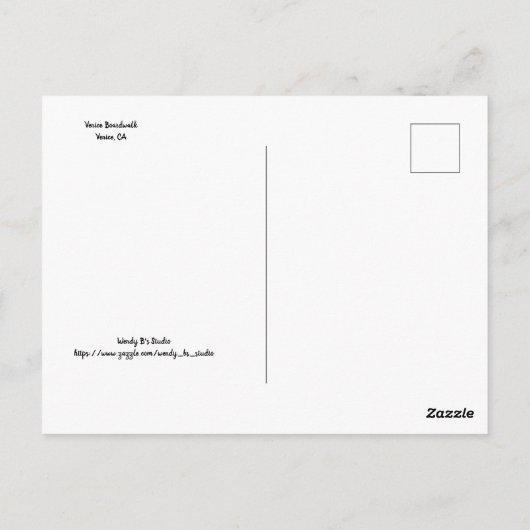 Venice Boardwalk #2 Briefkaart (Achterkant)