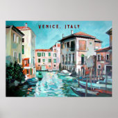 Venice Boats Poster (Voorkant)