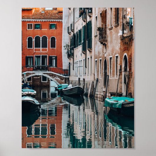 Venice Boats Poster (Voorkant)