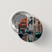 Venice Boats Ronde Button 3,2 Cm (Voorkant /achterkant)