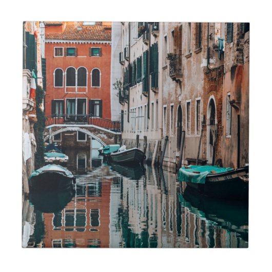 Venice Boats Tegeltje (Voorkant)
