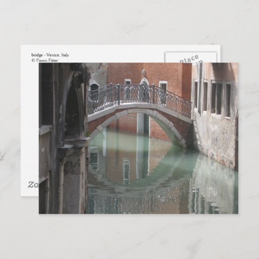 Venice bridge - briefkaart (Voorkant / Achterkant)