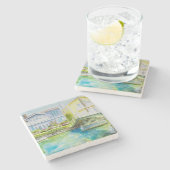 Venice Bridge Stenen Onderzetter (Zijkant)