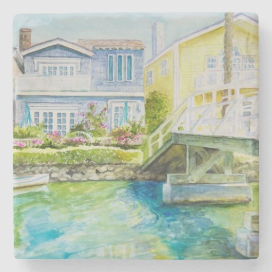 Venice Bridge Stenen Onderzetter (Voorkant)