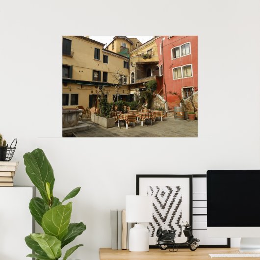 Venice Cafe Poster (Thuiskantoor)