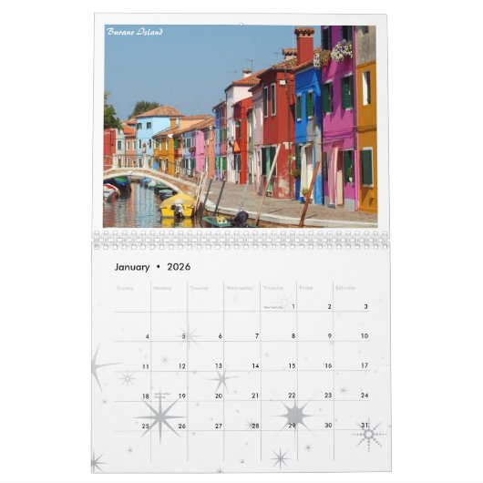 Venice Calendar Kalender (Jan 2026)