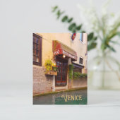 Venice Canal Architecture Ristorante Street Briefkaart (Staand voorkant)